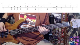 Money For Nothing by Dire Straits  Bass Cover with Tabs PlayAlong [upl. by Burton]