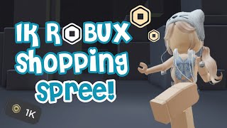 1k robux shopping spree  roblox [upl. by Almita]