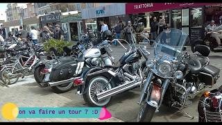 Go to St Tropez pour la parade des bikers Euro festival Harley Davidson 2017 [upl. by Eesdnyl]