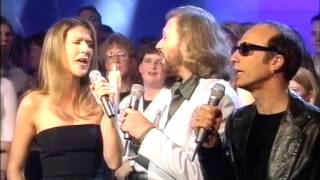 Immortality  CELINE DION amp The BEE GEES LIVE  Awesome Quality TOTP 1998 [upl. by Alleber349]