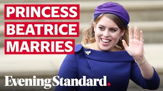 Princess Beatrice marries fiancé Edoardo Mapelli Mozzi after wedding cancelled due to coronavirus [upl. by Ayouqes]