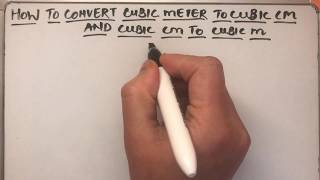 HOW TO CONVERT CUBIC METER TO CUBIC CENTIMETER AND CUBIC CENTIMETER TO CUBIC METER [upl. by Akcira]