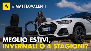 Meglio gomme ESTIVE INVERNALI o 4 STAGIONI La maxi COMPARATIVA STRUMENTALE Hankook [upl. by Attenohs]