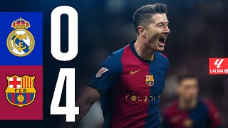 REAL MADRID 0 vs 4 FC BARCELONA  EL CLÁSICO  LALIGA 202425 MD11 [upl. by Leoy]