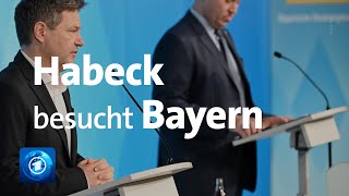 Habeck spricht mit Söder über Umsetzung der KlimaschutzZiele [upl. by Newbill]