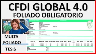 CFDI GLOBAL SIN FOLIADO ¿MULTA 2024 [upl. by Vasti923]