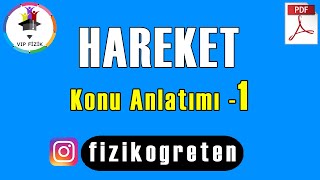 Hareket Konu Anlatımı 1  PDF  TYT Fizik 2022 [upl. by Barron]