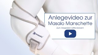 masaloeu  Anlegevideo Masalo Manschette MED gegen Tennisarm Golferarm amp Mausarm Epicondylitis [upl. by Atiken]