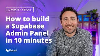 How to build an admin panel for Supabase in 10 minutes [upl. by Norvol476]