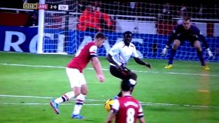 Aaron ramsey goal v Liverpool [upl. by Ramahs324]