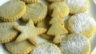 Christmas SHORTBREAD BISCUITS  How to make biscuit recipe [upl. by Gherlein]