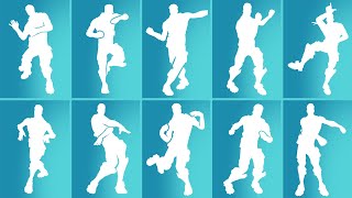 Most Iconic Fortnite Dances amp Emotes Scenario Groove Jam Orange Justice Billy Bounce Smooth [upl. by Hayyikaz]