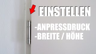 Zimmertür einstellen 3 Möglichkeiten Kinderleicht 😨🤔 [upl. by Lahpos]