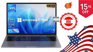 United States Products  💻 Unleash Productivity with XKMURT 16inch Laptop [upl. by Lledniw156]