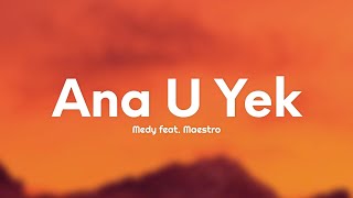 Medy feat Maestro  Ana U Yek TestoLyrics [upl. by Akeit]