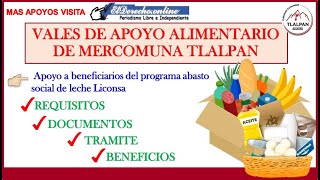 💰 VALES de Apoyo ALIMENTARIO 🚀 de MERCOMUNA Tlalpan 2021 Convocatoria Documentos Requisitos [upl. by Dayiz248]