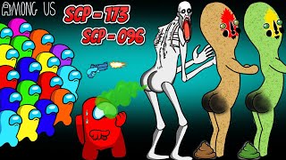 어몽어스 VS SCP173 amp SCP096 and the scary ending  Peanut Animation Zombie [upl. by Charity]