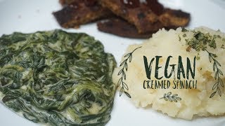 How to make Vegan Creamed Spinach [upl. by Haberman]