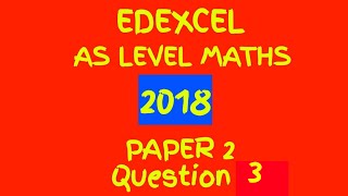 Edexcel AS Level Maths June 2018 Paper 2 Statistics and Mechanics Walkthrough Q3 Hypothesis Test [upl. by Ezequiel26]