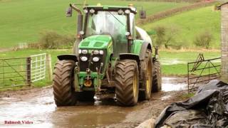 Plenty of Action with Winter Work Slurryspreading Silage Loading etc [upl. by Svoboda838]