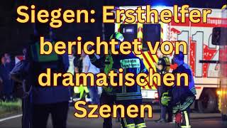 Messerangriff in Siegen Ersthelfer berichtet von dramatischen Szenen [upl. by O'Doneven]