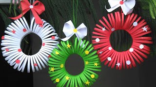 Paper Crafts For School  Christmas Crafts  Christmas Decorations Ideas  Paper Craft  Paper [upl. by Woods]