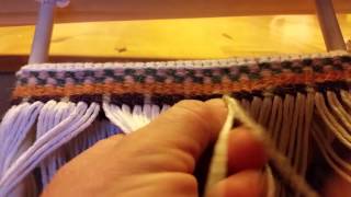 Twined weaving  how to do twined weft patterns [upl. by Mack]