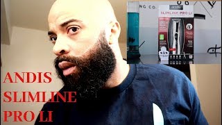 ANDIS SLIMLINE PRO Li  FULL REVIEW and Beard lineup  ZERO GAP [upl. by Einolem]