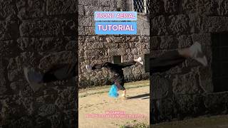 StepbyStep Front Aerial Tutorial 🤸‍♀️✨ acrobatics easy tutorial [upl. by Ahsinotna]