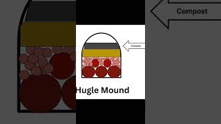 How to Build a Hugelkultur Raised Garden Mound shorts [upl. by Aglo]