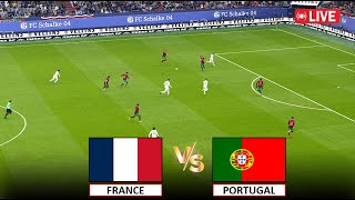 🔴LIVE  FRANCE vs PORTUGAL I QUARTER FINAL I LIVE STREAMING I eFOOTBALL PES 21 GAME [upl. by Elocaj424]