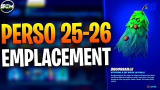 EMPLACEMENT PERSONNAGE NÂ°25 ET 26 FORTNITE SAISON 4 CHAPITRE 3 EMPLACEMENT PERSO JONESBROUSSAILLE [upl. by Butta]