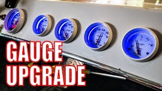 Dash Upgrade  AutoMeter Air Core Gauges in Marine White [upl. by Marlene]