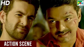 Neil Nitin Mukesh  Vijay Fight Scene  Khakhi Aur Khiladi  Climax Scene  Hindi Dubbed Movie [upl. by Hembree]