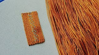 Gold work embroidery  Gold work for beginners  Gold stitch [upl. by Nylad647]