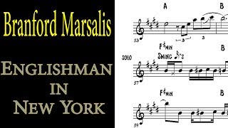 Branford Marsalis  Englishman in New York w Sting Soprano Saxophone Transcription [upl. by Shih]