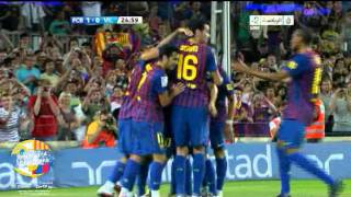 FC Barcelona vs Villarreal CF  50  Thiago Alcantara goal 29082011 [upl. by Lledrac]