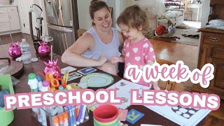 A WEEK OF HOMESCHOOL LESSONS PRESCHOOL HOMESCHOOL ALL ABOUT YOU WEEK [upl. by Komsa588]