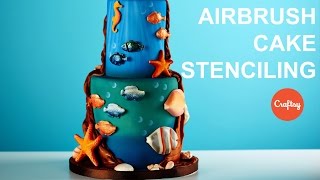 Airbrush Cake Stenciling Tips amp Techniques  Cake Decorating Tutorial with Dawn Butler [upl. by Narcho]