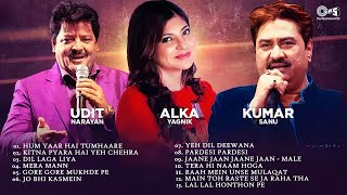 Best Of Udit NarayanAlka Yagnik Kumar Sanu  Sad Hit Playlist  Romantic Hindi Songs Collection [upl. by Nogras]