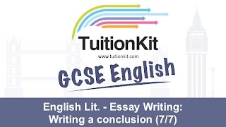 English Lit  Essay Writing Writing a conclusion 77 [upl. by Ahsekel868]