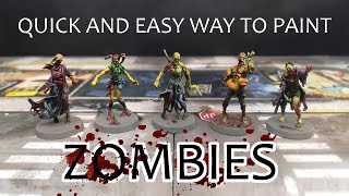 Zombicide 2nd Ed  Quick And Easy Way To Paint Zombies [upl. by Maria57]