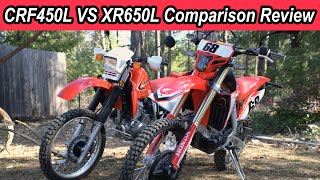 CRF450l vs XR650l Price and Feature Comparison [upl. by Aropizt]