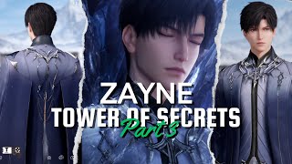 Part 3 Zayne Tower of Secrets Love and Deepspace Foreseer Myths [upl. by Hollerman]