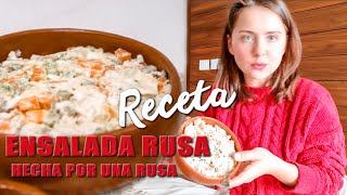 RECETA de la verdadera ENSALADA RUSA hecha por una RUSA ★ Ale Ivanova [upl. by Cobbie429]