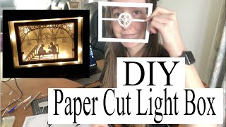 Paper Cut Light Box Tutorial  KRISTY LEIGH [upl. by Aynod296]