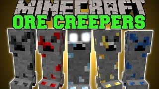 Minecraft ORE CREEPERS KILL CREEPERS FOR ORE Mod Showcase [upl. by Harahs]