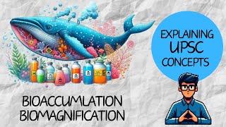 UPSC CSE with Animations  Bioaccumulation and Biomagnification Environment and Ecology [upl. by Lesoj]