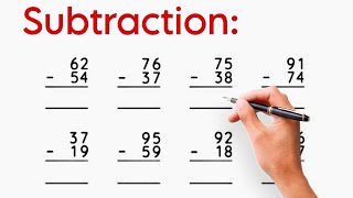 Subtraction With Borrowing  Subtract  Maths for Class 1st [upl. by Tuinenga122]