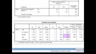 SPSS Tutorials Binary Logistic Regression [upl. by Anoyek]